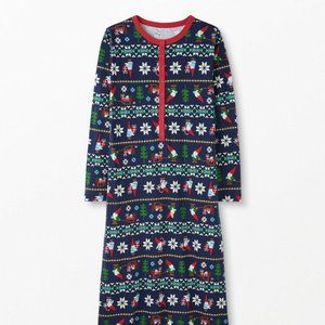 Hanna Andersson Organic Cotton Gnome Sweet Gnome Christmas Nightgown Size S NWOT